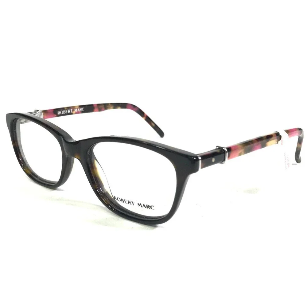 Robert Marc Eyeglasses Frames 817-231 Pink Brown Tortoise Rectangular 48-18-130